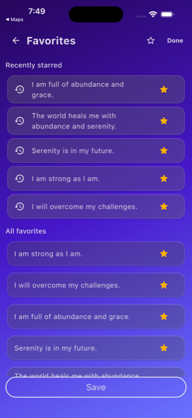 Daily Affirmations screenshot 3