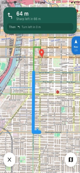PhillyBikeLanes screenshot 3